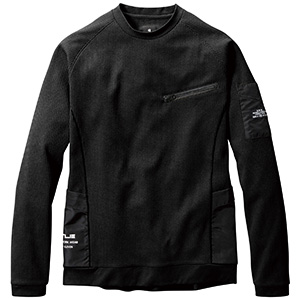 エンジニアシャツ　ユニセックス　４０８０−３５　ブラック　（Ｓ〜ＸＸＬ）