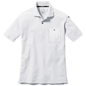 半袖ポロシャツ　６６７−０２９　ホワイト　（ＳＳ〜３Ｌ）