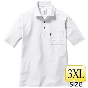 半袖シャツ　ユニセックス　２３７−２９　ホワイト　（３ＸＬ）
