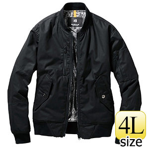 フライト防寒ジャケット　５２６０−３５　ブラック　（４Ｌ）