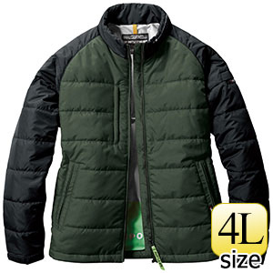 軽防寒ジャケット　ユニセックス　７４２０−１４　ミルスグリーン　（４Ｌ）