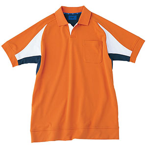 ユニセックス　ポロシャツ　６５０５４　オレンジ