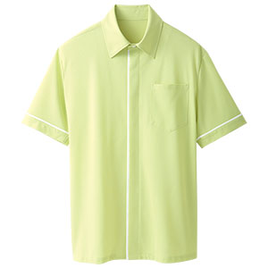 ユニセックス　半袖ニットシャツ　６３３５４　イエローグリーン