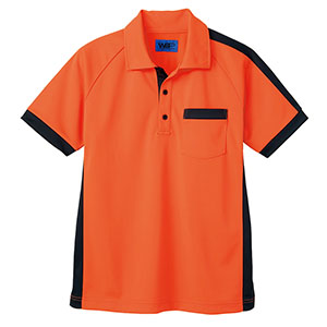 ユニセックス　ポロシャツ　６５３６４　オレンジ