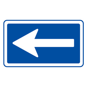 道路用標識（仮設用）　３９５−４２１　一方通行