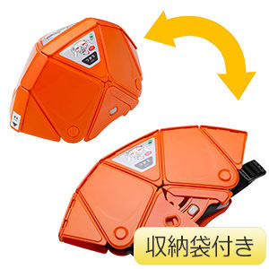 折りたたみ防災ヘルメット　ＴＳＣ−１０Ｎ　Ｆｌａｔｍｅｔ２　オレンジ