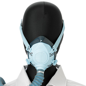 電動送風機形ホースマスク　ＳＤ−１０５　腰ベルト付　１本蛇管式
