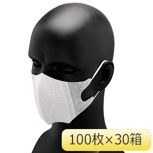 メガ立体マスク　ＨＧＮＯ．８８５　耳掛け　１００枚×３０箱入