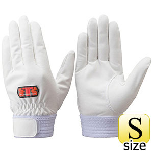 トンボレックス　人工皮革製手袋　Ｅ−ＲＥＸ２１Ｗ　白　手の平当て無タイプ　Ｓ