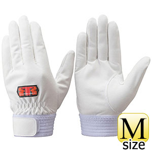 トンボレックス　人工皮革製手袋　Ｅ−ＲＥＸ２１Ｗ　白　手の平当て無タイプ　Ｍ