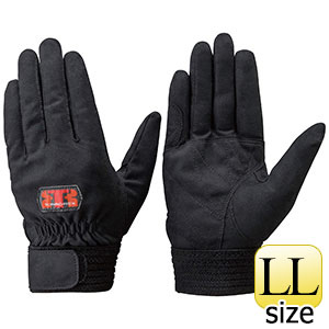 トンボレックス　人工皮革製手袋　Ｅ−ＲＥＸ２２ＢＫ　手の平補強当て付タイプ　ＬＬ
