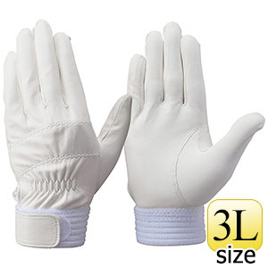 トンボレックス　羊革製手袋　ＲＳ−３１０Ｗ　薄手タイプ　ホワイト　３Ｌ