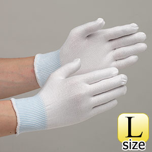 低発塵　耐切創性手袋　カットレジストインナーＬ　ＮＯ．１４５　ノンコート　１０双