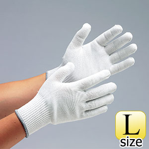 耐切創性手袋　カットガードＷ１０２　ホワイト　Ｌサイズ