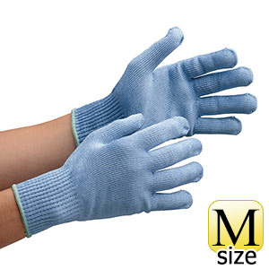 耐切創性手袋　カットガードＷ１０２　ブルー　Ｍサイズ