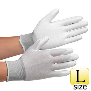 静電気拡散性手袋　ＭＣＧ−８００Ｎ　（手のひらコーティング）　Ｌ　１０双／袋