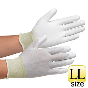 静電気拡散性手袋　ＭＣＧ−８００Ｎ　（手のひらコーティング）　ＬＬ　１０双／袋