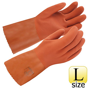 作業手袋　Ｎｏ．６５３　ソフトビニスター防寒用　Ｌ　１０双／袋