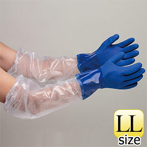塩化ビニール製手袋　ＮＯ．６５７　アーム耐油　ＬＬ　１０双