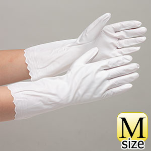 塩化ビニール製手袋　ＮＯ．１４０　うす手　白　Ｍ　２４０双入