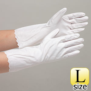 塩化ビニール製手袋　ＮＯ．１４０　うす手　白　Ｌ　２４０双入