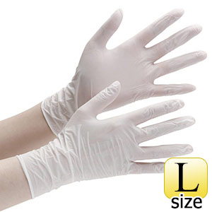ニトリル手袋　アクセラレーターフリー　ベルテ７２３　ホワイト　Ｌ　粉無　１００枚