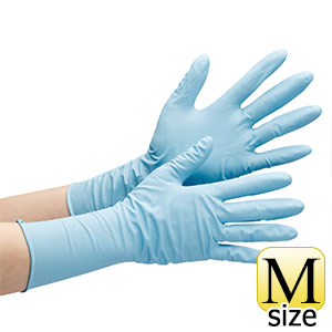ニトリル手袋　ベルテ７６６Ｈ　厚手　Ｍ　粉なし　５０枚