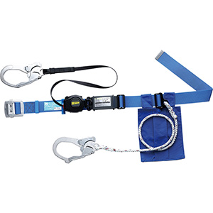 胴ベルト型　ロープ式補助ロープ付　ＭＳＫ−５００Ｌ−３０Ｌ−ＳＢ　ブルー