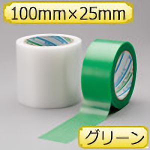 養生用テープ　パイオラン（Ｒ）　粘着テープ　１００ｍｍ×２５ｍ　グリーン　１８巻