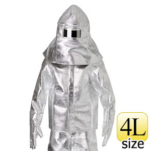 耐熱保護衣　アルミ耐熱保護衣　ＦＷＷ１（上衣）　４Ｌ　（受注生産）