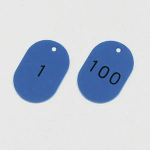 カラー小判札　４５３−ＢＬ　ブルー　１〜１００　小　２００１５１