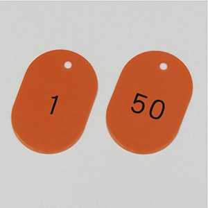 カラー小判札　６０４−Ｒ　レッド　１〜５０　大　２００２１１