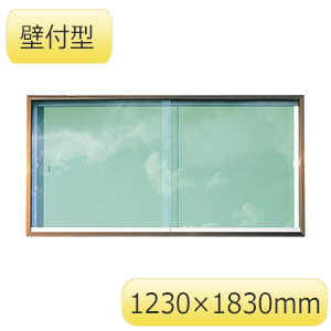 屋外掲示板　ＡＣ−４６（壁付型）　シルバーアルミ製　３４１０３０