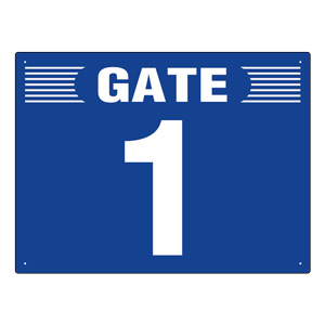 ゲート表示板　３０５−３００　ＧＡＴＥ　１　ヨコ
