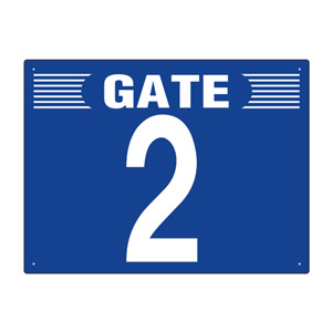 ゲート表示板　３０５−３０１　ＧＡＴＥ　２　ヨコ