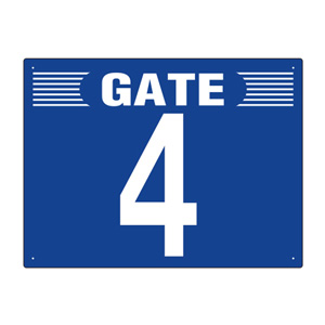 ゲート表示板　３０５−３０３　ＧＡＴＥ　４　ヨコ