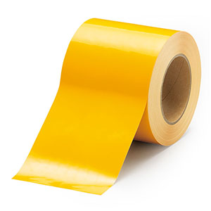 ユニフロアテープ　８６３−０２２　黄　１００ｍｍ幅×２０ｍ