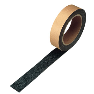 すべり止めテープ　３７４−７２１　シマ鋼板用　黒　２５ｍｍ幅×３ｍ