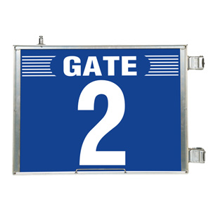 突出し式ゲート標識　３０５−８２　ＧＡＴＥ２セット