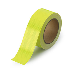 蛍光プリズム高輝度反射テープ　８６４−８６　蛍光黄緑　５０ｍｍ幅×１０ｍ