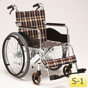 アルミ製車椅子　折りたたみタイプ　ＡＲ−２０１Ｂ　ＨＢ　Ｓ−１　（非課税）