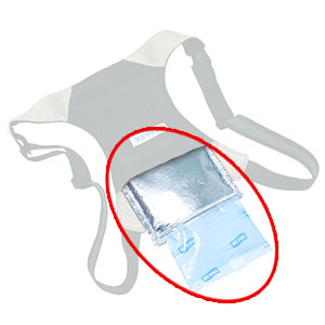 アイスバック�U専用保冷剤セット　ジェルＸ１　アルミ袋Ｘ２袋