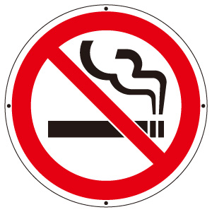 サインタワー丸表示板　８８７−７２０　禁煙