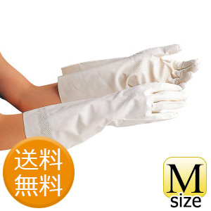 【在庫限り】薄手ニトリル手袋　ホワイト　Ｍサイズ　１０双