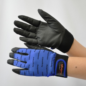 作業手袋　ノンスリップライトＰパターン　マジック　ブルー　Ｍ