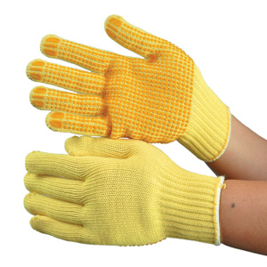 災害時に備える手袋　ケブラー繊維製手袋　ＫＢ−１００Ｖ　滑り止め加工付