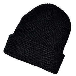 防寒対策用品　ワッチ帽　ＡＧ−５１　ブラック