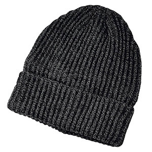 防寒対策用品　杢ワッチ帽　ＡＧ−５３　ブラック