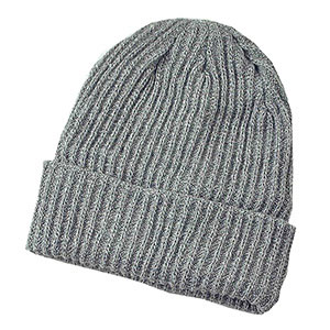 防寒対策用品　杢ワッチ帽　ＡＧ−５３　グレー